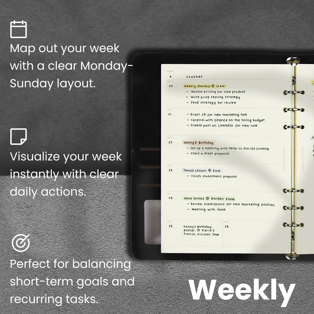 A5 Planner Inserts