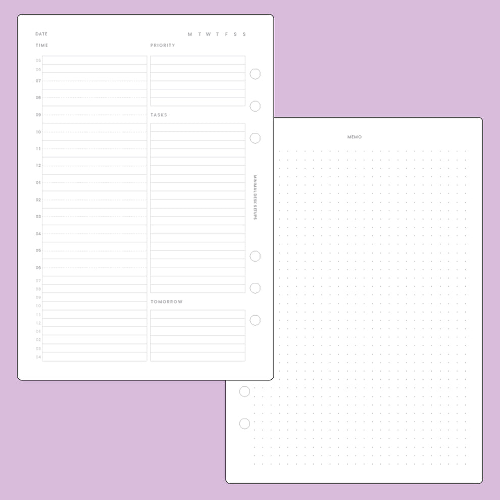 A5 Planner Inserts – Minimal Desk Setups