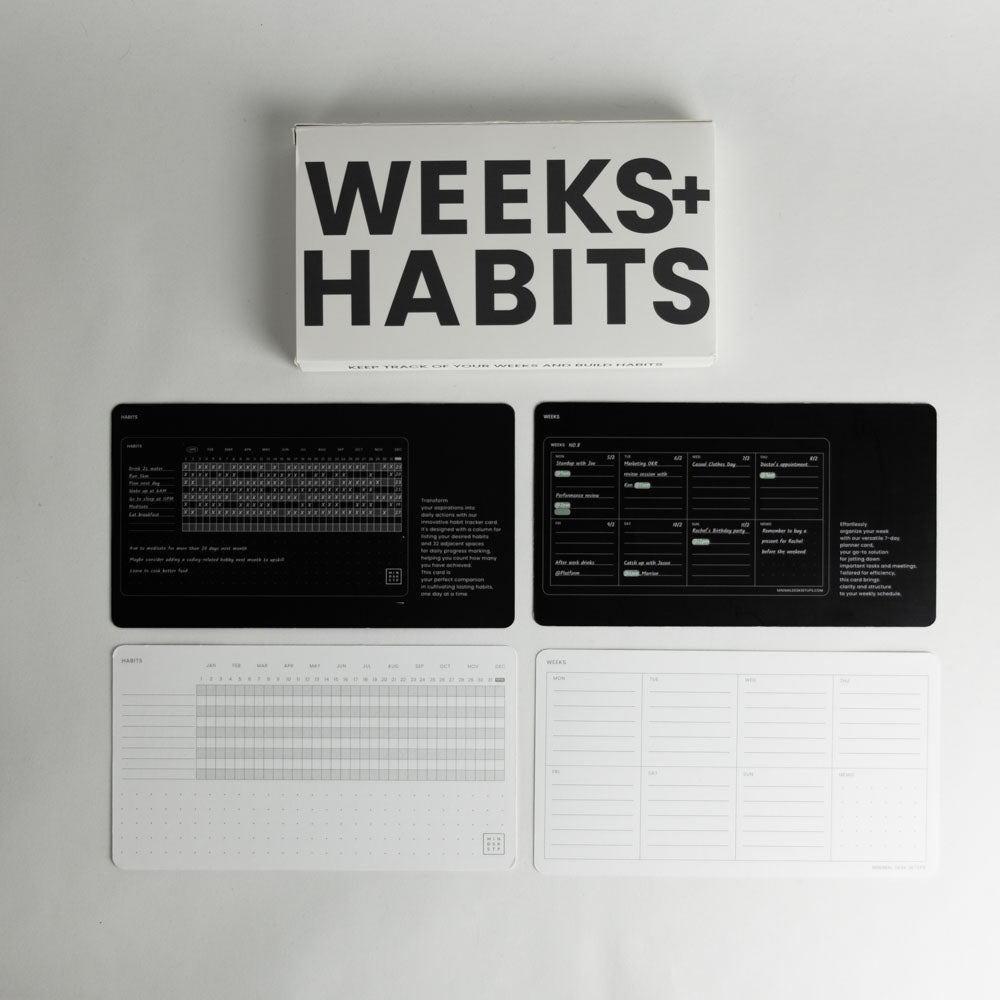 Weeks & Habits Cards