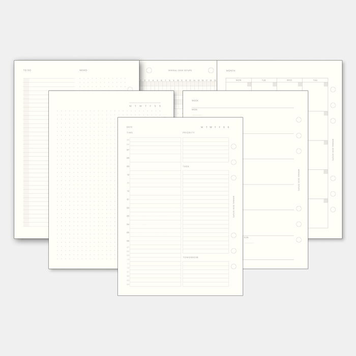 A5 Planner Inserts