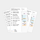 Time Blocking Cards