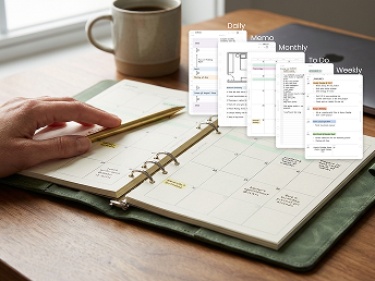 Modular planner with swappable inserts